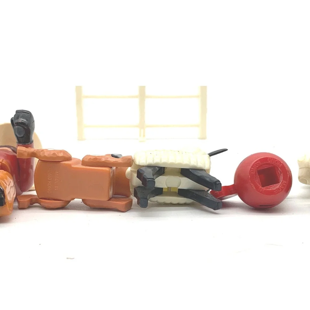 Vintage 1979 Fisher Price Little People Farm Toy Lot Cowboy Horse Wagon Fence